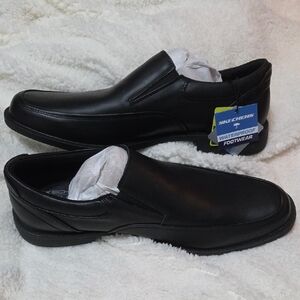 Skechers Men's Black Slip-On Loafers